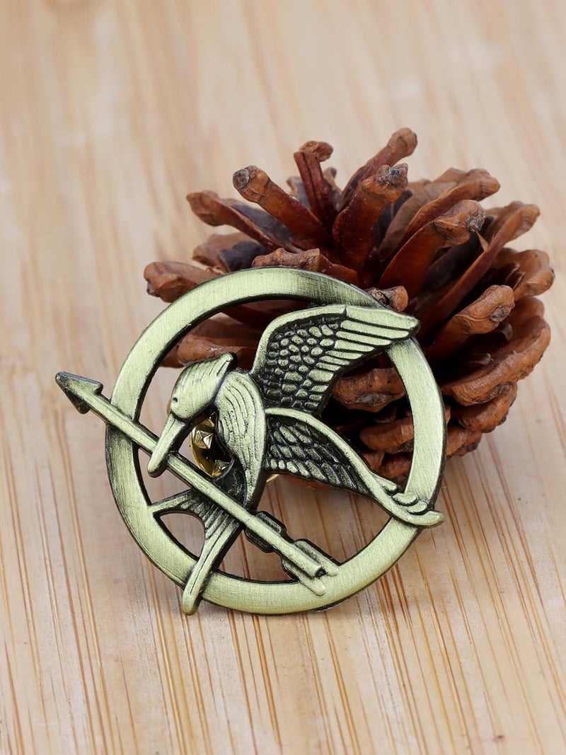 EKZ The Katniss Everdeen Cosplay Prop Replica Mockingjay Pin for Hunger Games Movie Enthusiasts - A Symbol of Rebellion and Hope - Image 3